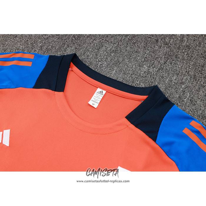 Chandal del Juventus 2024-2025 Manga Corta Naranja - Pantalon Corto